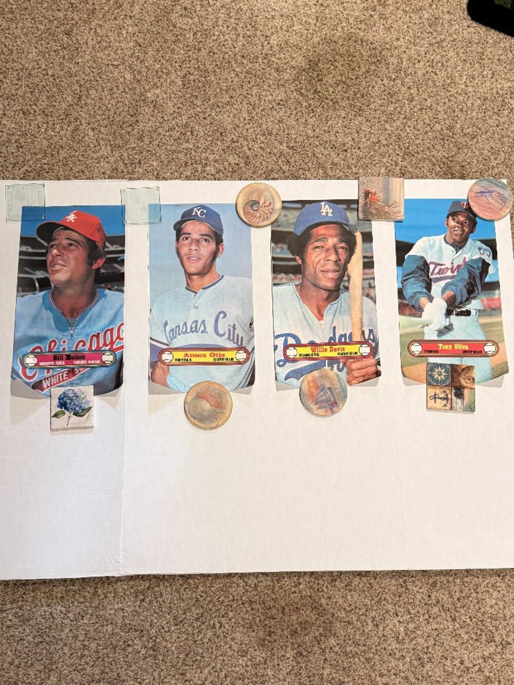 1972 Topps TCG Poster Cards (37) Seaver Mays Rose Killebrew Vintage Baseball HOF - Picture 5 of 6